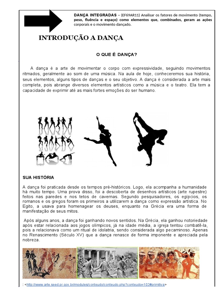 Atividades Dança Pdf Danças
