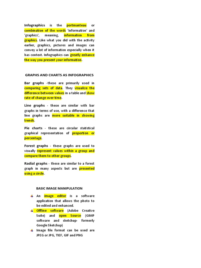 Visualizing Information An Overview of Common Infographic Elements and