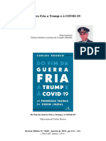 Do Fim Da Guerra Fria A Trump e À COVID-19: Major-General Manuel António Lourenço de Campos Almeida