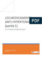 Les Médicaments Antihypertenseurs - Partie 1