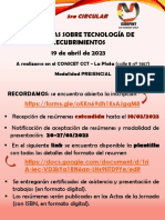 Jornadas sobre Tecnología de Recubrimientos