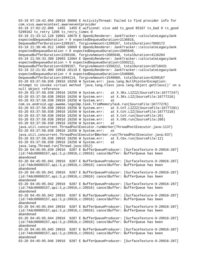 Log | PDF | Technology & Engineering