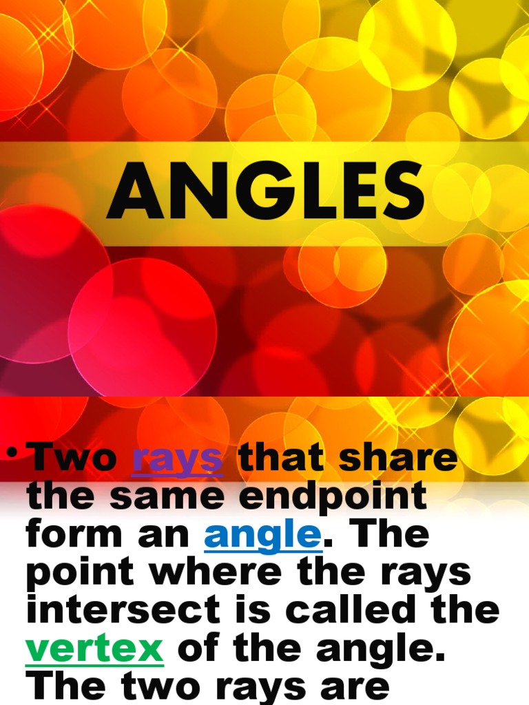 Angles Lesson | PDF | Angle | Metrology