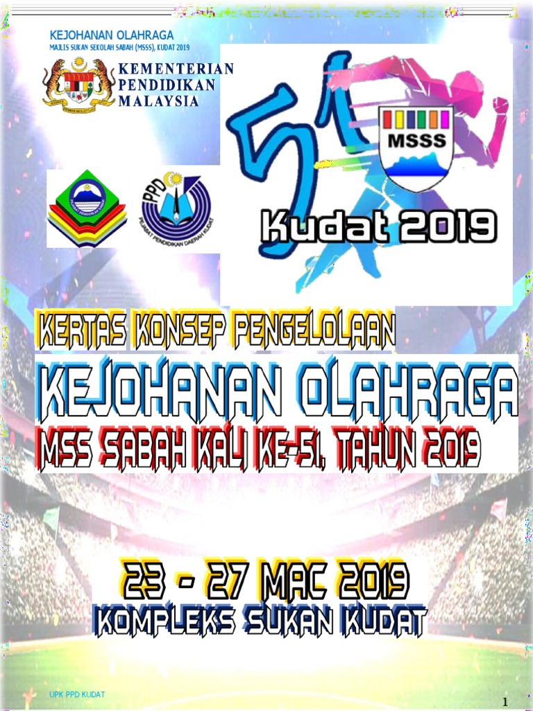Kertas Konsep Pengelolaan Kejohanan MSSS 2019 | PDF