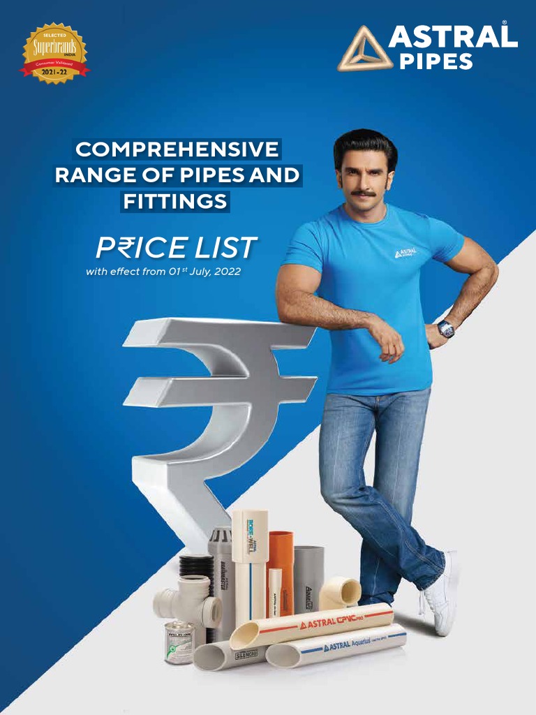 Astral New Price List Dtd. 01.07.2022 PDF PDF Pipe (Fluid