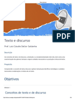 Lingua Portuguesa - Tema 3 - Texto e discurso