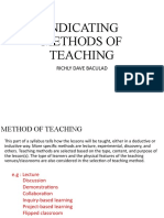 TEACHING METHODS AND CONTENT ORGANIZATION