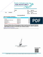 Inmunología Manual Perfil Toxicológico (Antidoping) : Estudio Resultado Valores de Referencia