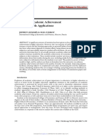Policy Futures in Education Volume 7 Number 4 2009: Predictors of Academic Achievement and their Possible Applications