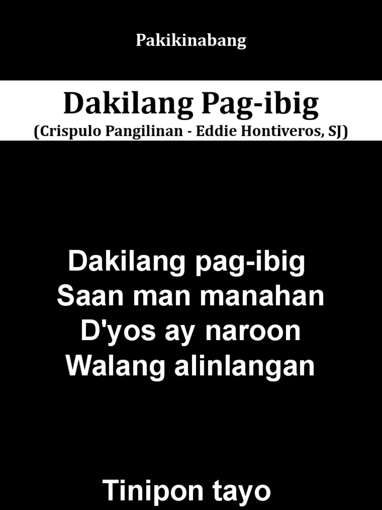 Communion Dakilang Pag Ibig Pdf
