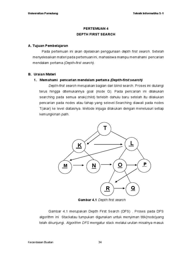 Pengenalan Depth First Search | PDF