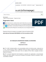 Regimento Da UNIR PDF