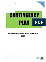 Contingency Plan - Barangay Bantayan, Pilar, Sorsogon