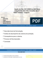 Análise Perturbação 3 Circuitos 765kV Itaberá-Ivaiporã