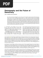 Demography and The Future of Democracy: Reflection