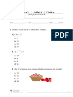 10 Evaluación Unidad 8 Primero Básico