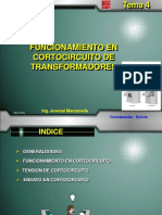 Funcionamiento en cortocircuito de transformadores