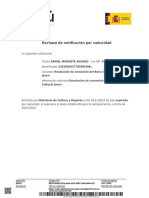 Beneficiary Final Notification Receipt PDF