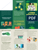 Folleto Tríptico de Cuidado Ambiental y Reciclaje Moderno Ilustrado PDF