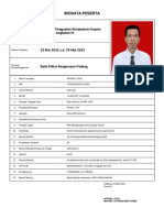 BIODATA PESERTA PELATIHAN