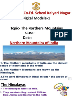 The Northern Mountains of India - Class IV Social Studies