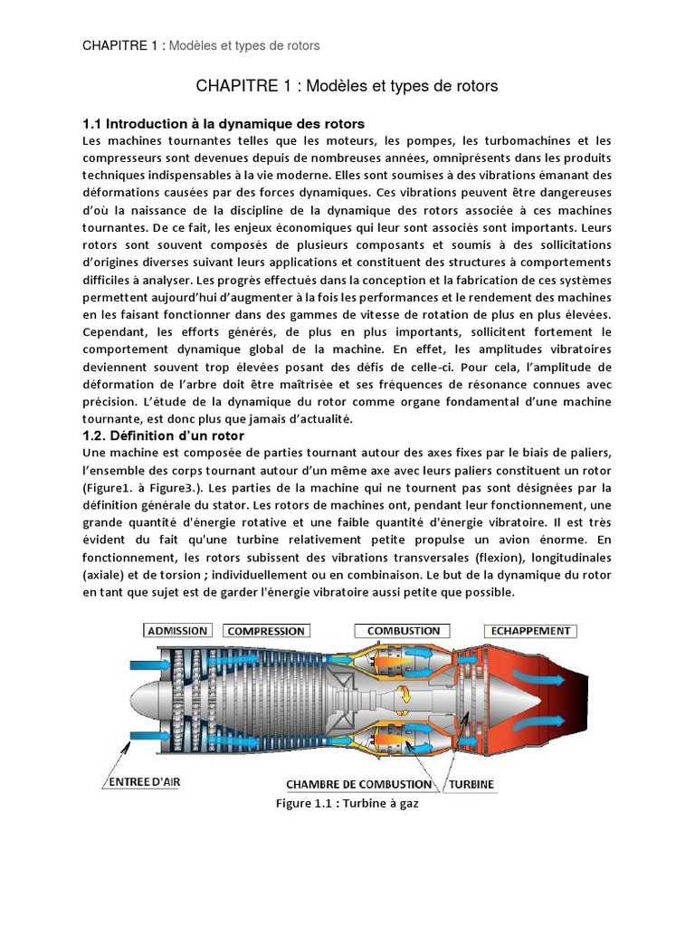 Modèles et types de rotors | PDF | Rotation | Mécanique