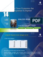 Modul 14 ANALISIS REGRESI