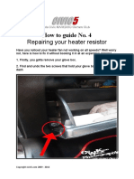 How To Guide No4 Replace Heater Resistor Pack