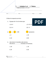 05 Evaluación Unidades 5 y 6 Segundo Básico