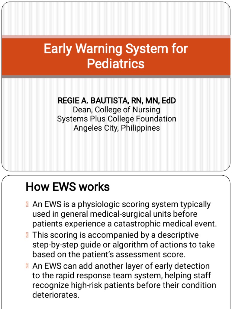 Early Warning System for Pediatrics (EWS | PDF | Nursing | Patient