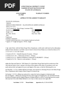 Derrick Perkins Arrest Warrant