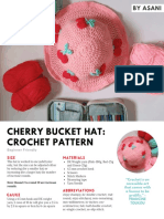 Cherry Crochet Bucket Hat