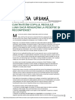 Cum Învătăm Copilul Regulile Lumii Dacă... Depse Și Recompense - Printesa Urbana