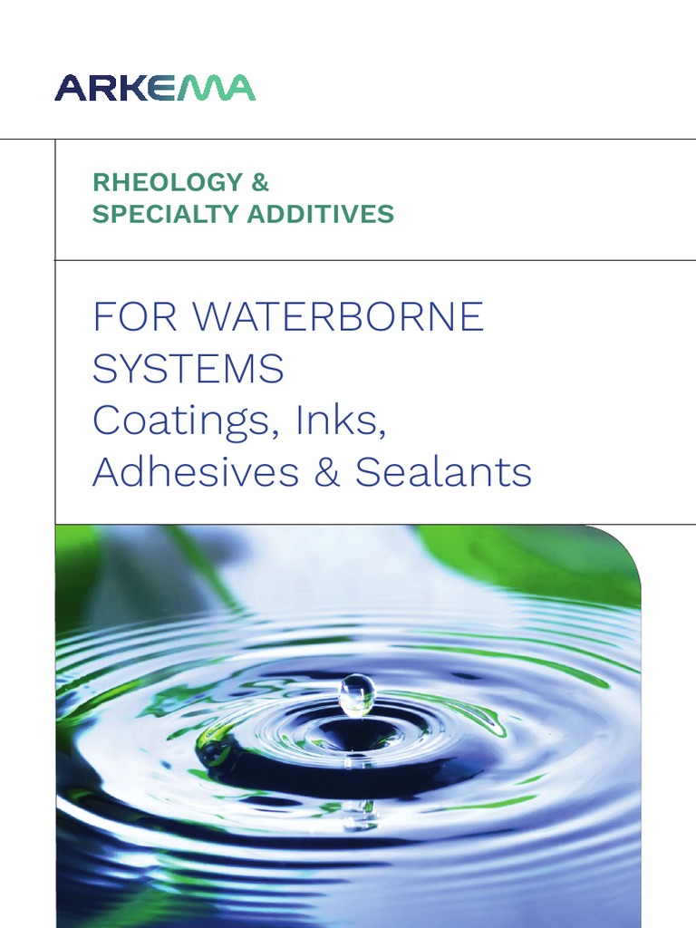 Waterborne Additives Brochure 2022 en | PDF | Rheology | Paint