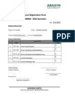 Course Registration 4230