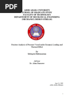 Fracture Analysis of Pressure Vessel Under Dynamic Loading and Thermal Effect PDF