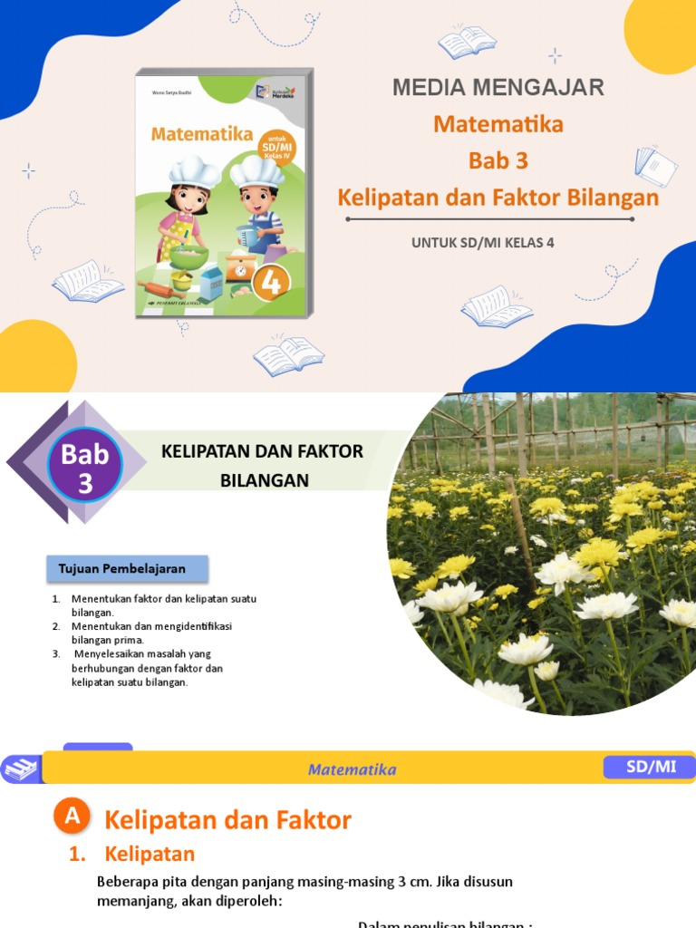 Matematika Bab 3 Kelipatan Dan Faktor Bilangan - Kelas 4 | PDF