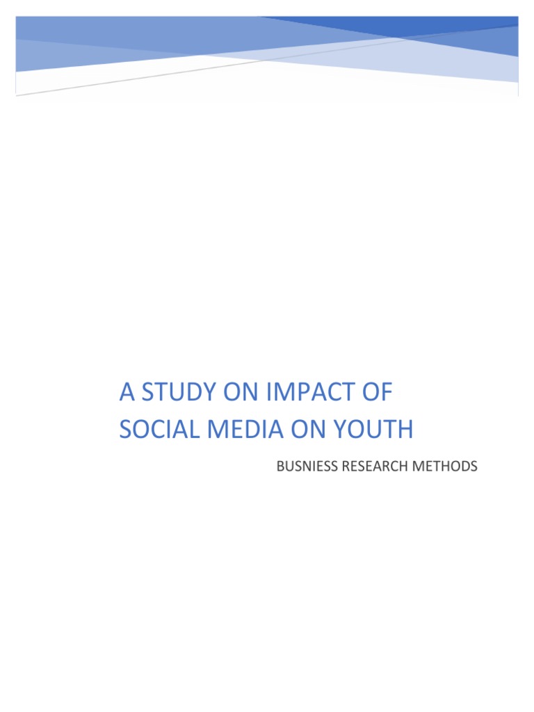 Social Media's Impact on Youth in India | PDF | Social Media | Popular ...