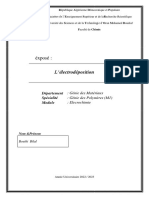 Éxposé Sur L'électrodéposition PDF