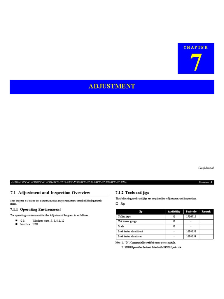Epson Adjustment Program Overview | PDF | Printer (Computing) | Paper
