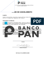 TERMO DE CANCELAMENTO - BANCO PAN Augusto Juvencio Da Silva