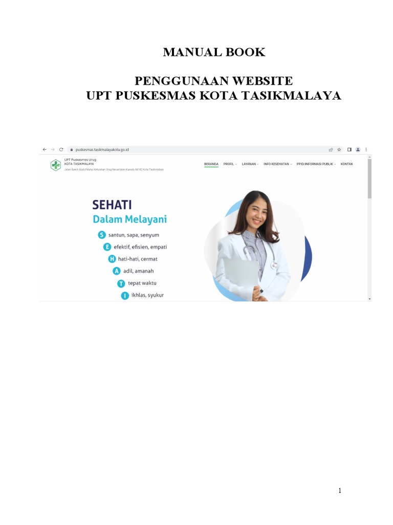 Manual Book site Puskesmas PDF