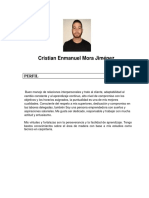 Cristian Enmanuel Mora Jiménez: Perfil