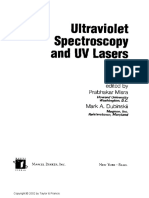 Ultraviolet Spectroscopy and Uv Lasers - Compress PDF