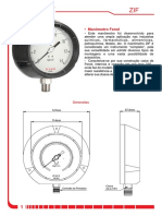Manômetro Zurich - Zif PDF