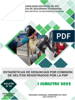 Boletin De. Denuncias Delitos I Semestre 2022