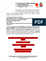 INVITACIÃ - N CUT SUCRE MITIN MIERCOLES 22 DE MARZO 07 DE 2023 BANCO DE LA REPUBLICA CFP