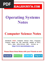 Operating System Notes 3 - TutorialsDuniya PDF