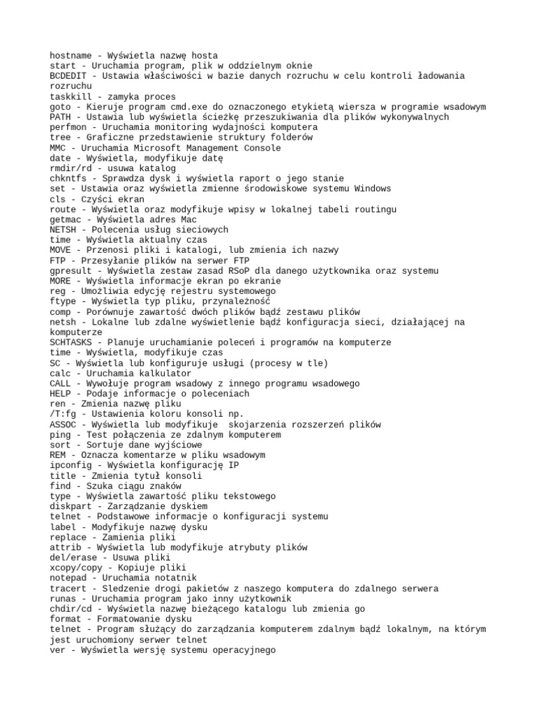PE NA LISTA KOMEND W CMD visual data 6