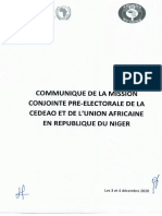 FR - Communiqué - Mission - Préélectorale Au Niger PDF